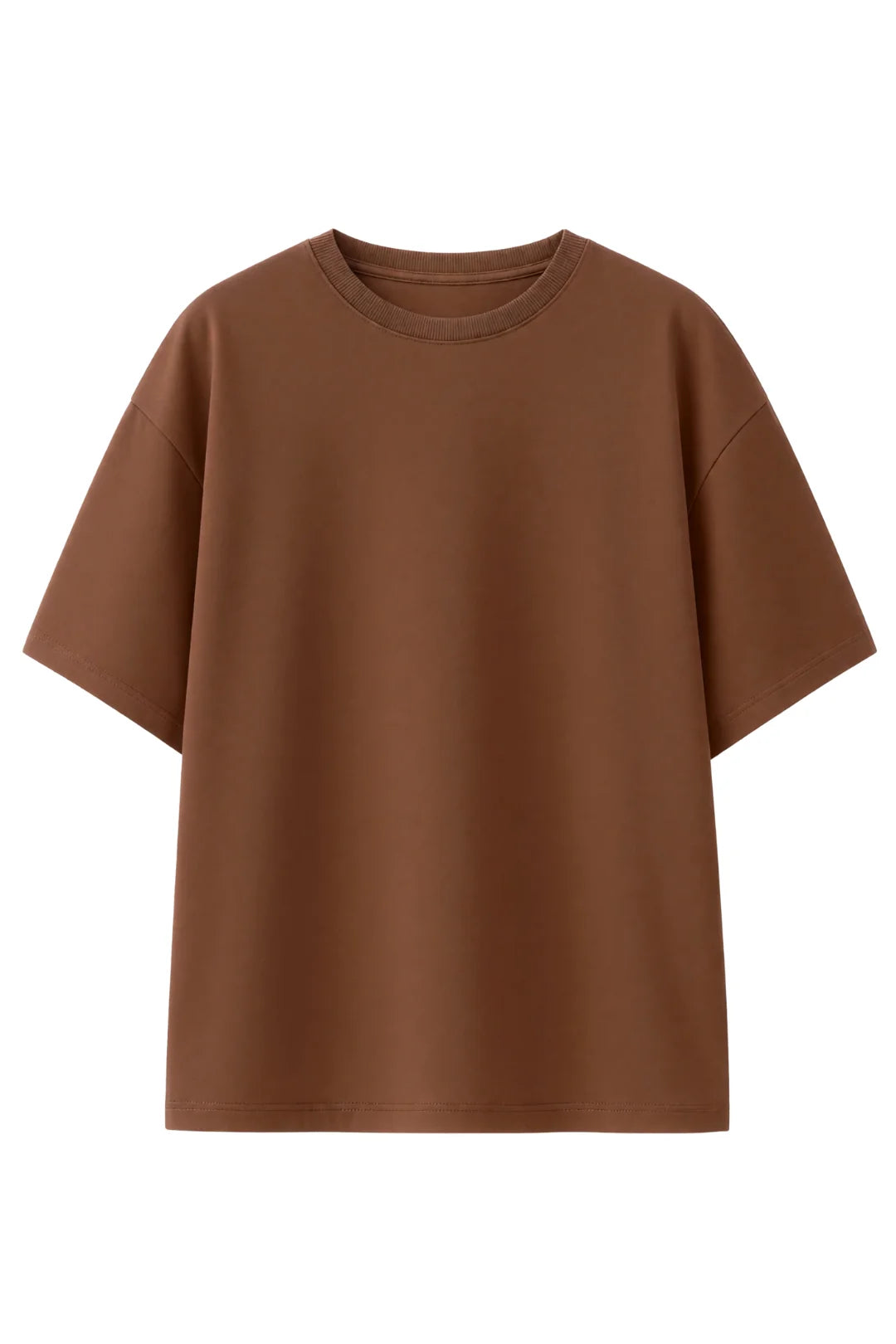 PREFIT oversized drop shoulder t-shirt, brown