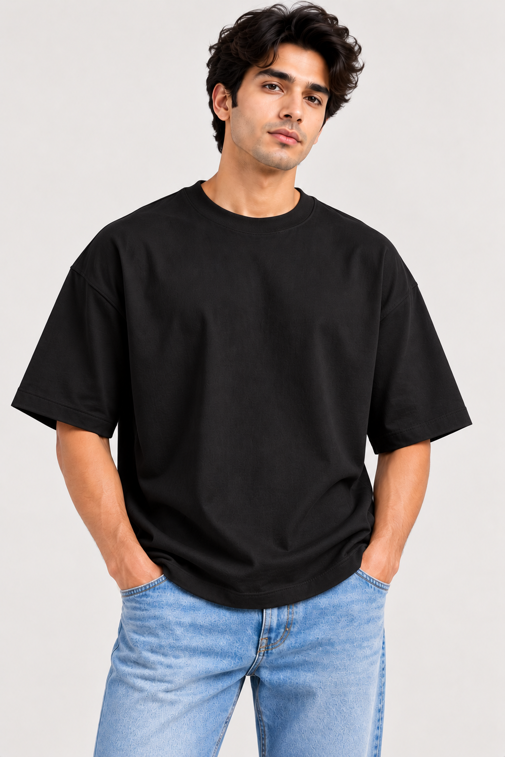 PREFIT oversized drop shoulder t-shirt, black