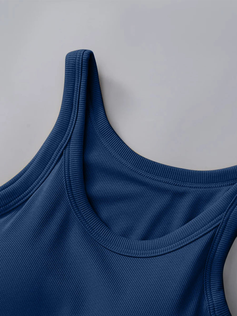 Ribbed Padded Tank Top