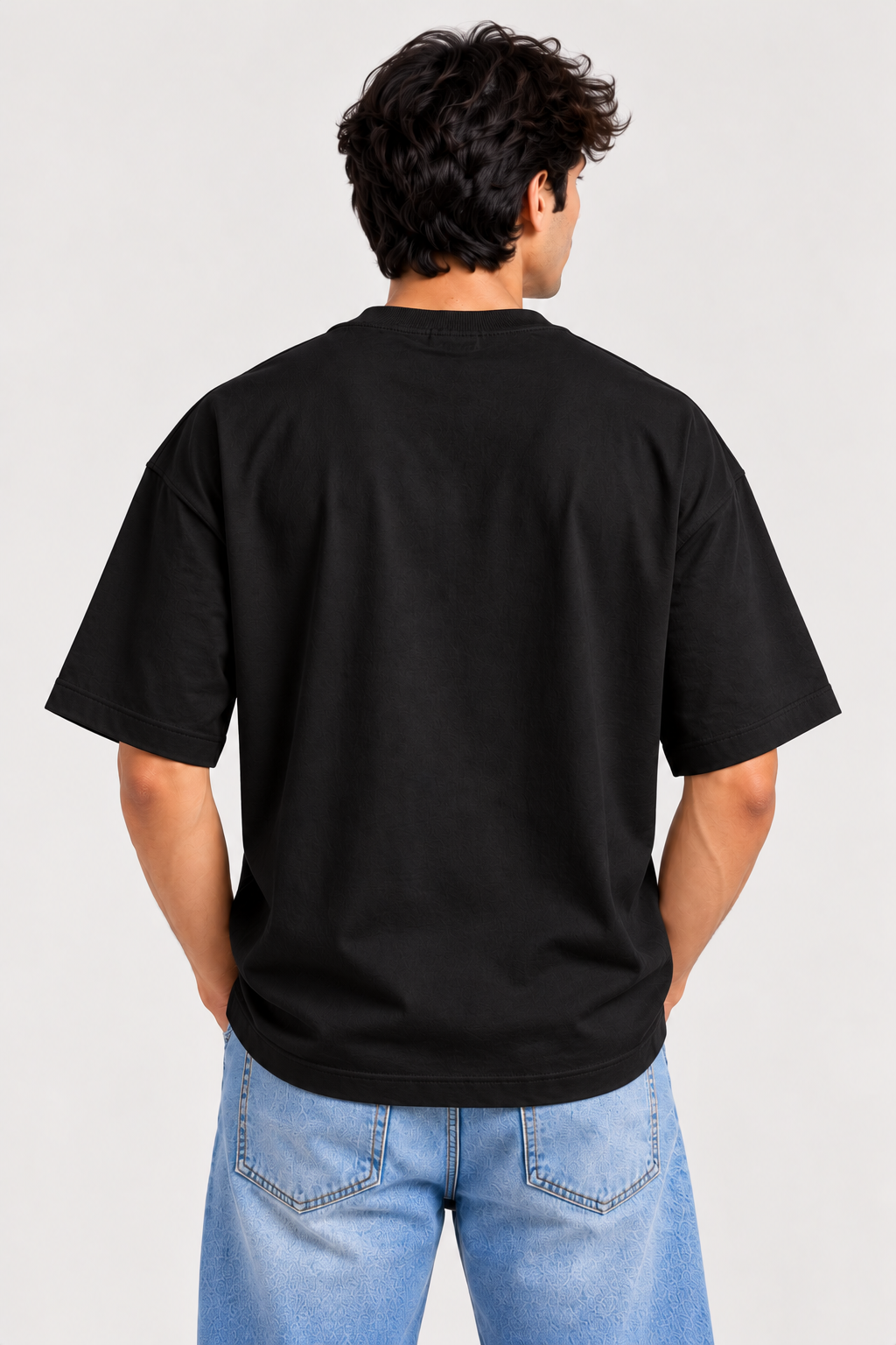 PREFIT oversized drop shoulder t-shirt, black – view 3