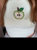 Emerald Apple Embellished Tank