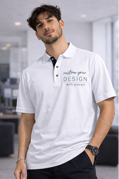 Signature Custom Polo Tee - Navy Blue