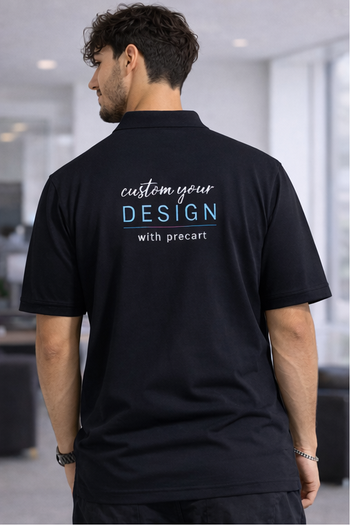Signature Custom Polo Tee - Navy Blue