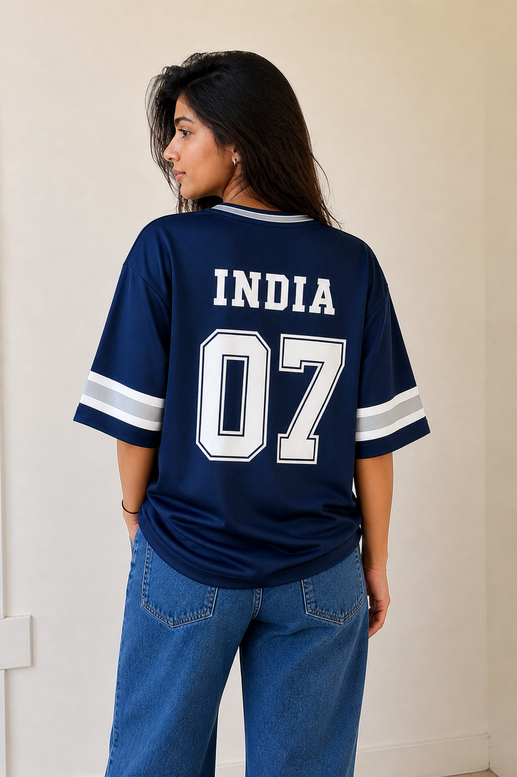 INDIA 07 Oversized Sports Jersey