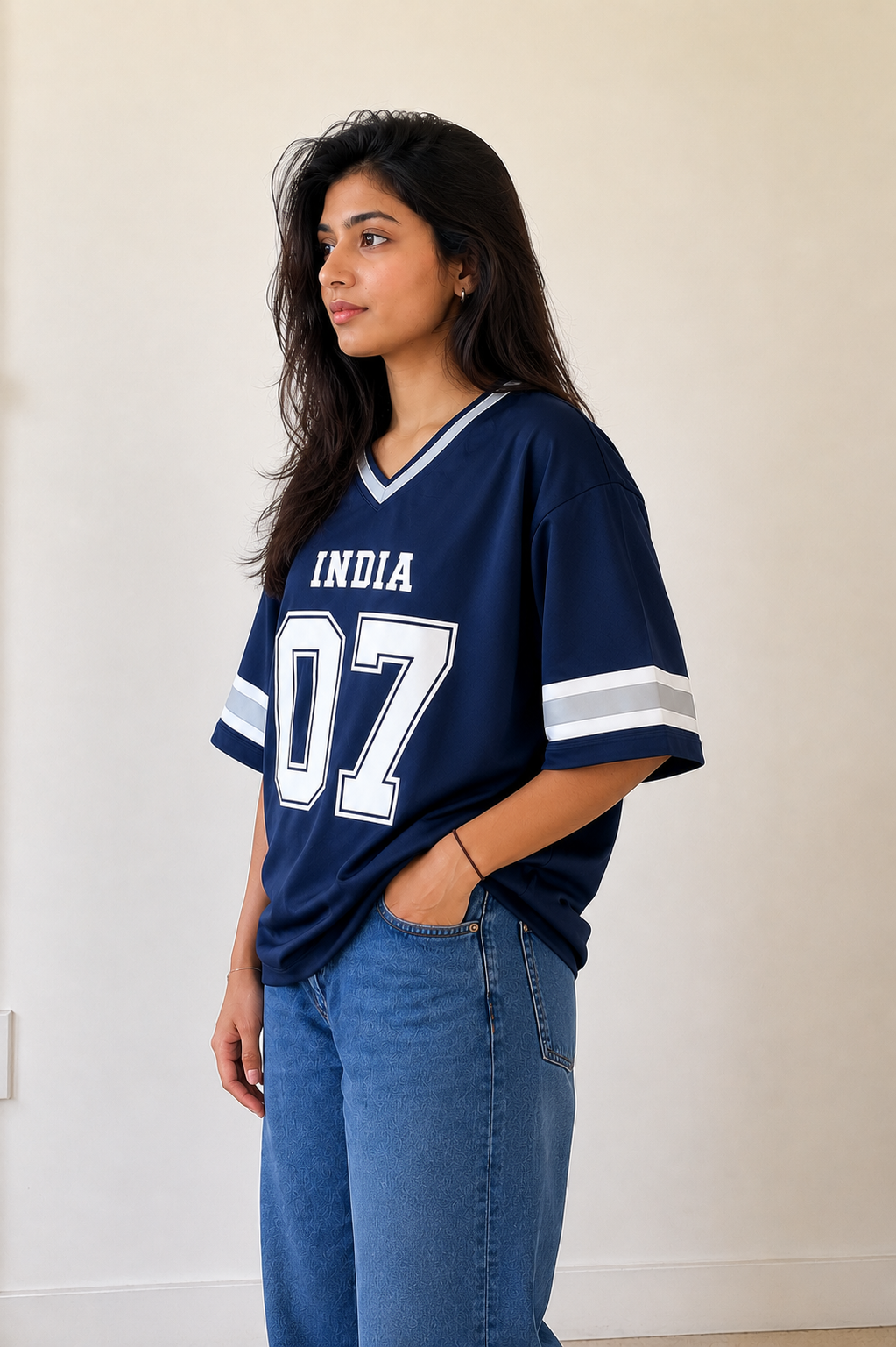 INDIA 07 Oversized Sports Jersey