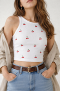 Cherry Crush Rib Tank
