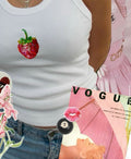 Berry Blush Embellished Tank