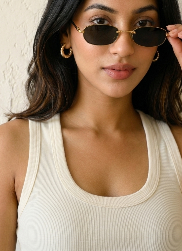 Prefit Women's Premium Ribbed Tank Top – Scoop Neck Cotton Sleeveless Top