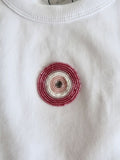 Pink Evil Eye Embroidered Tank