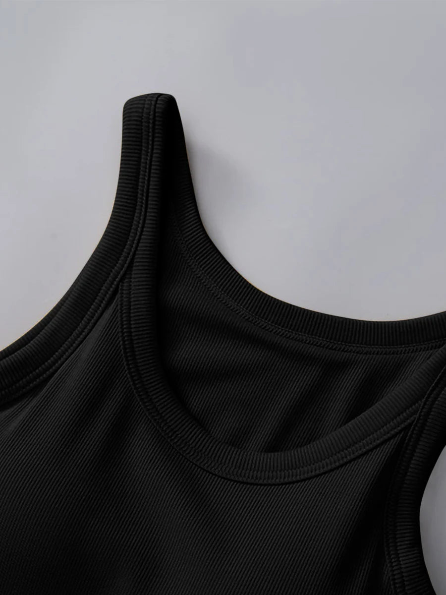 Ribbed Padded Tank Top
