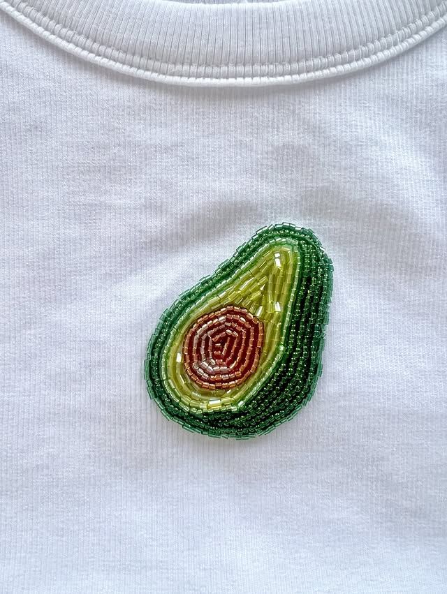 Avocado Glow Embroidered Tank