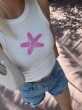 Blush Starfish Embellished Tank