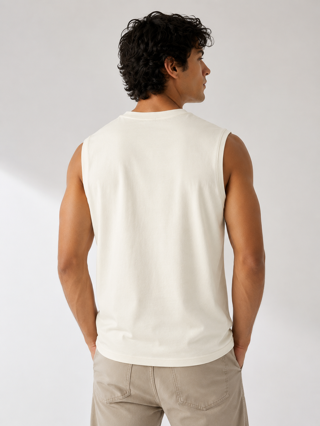 Men's Premium Sleeveless Tank Top – 220 GSM Heavyweight Cotton Fabric with Superior Comfort & Modern Fit