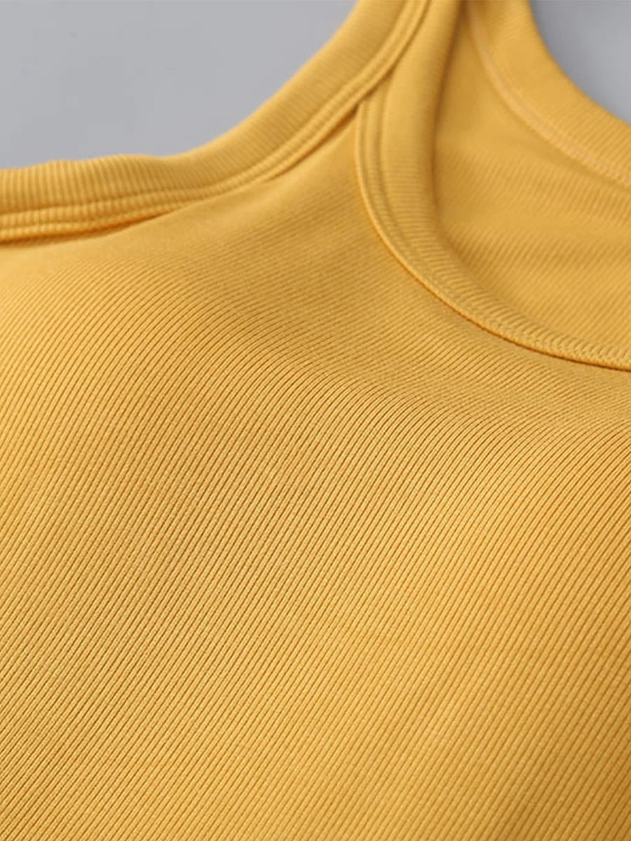 Ribbed Padded Tank Top